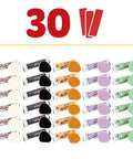 Fresh Spooky Modeling Clay 30 Pack Fun Size Sticks with colorful wraps in 5 spooky colors for Halloween crafting.