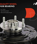 Front Right Steering Knuckle And Wheel Bearing Hub Assembly For Nissan Altima 2002 2003 2004 2005 2006 L4 Two Point Five L Passenger Side Direct Fit Replacement Durable OEM Grade Hub Easy Install Improves Steering Precision And Wheel Alignment