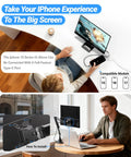 Person using Ultra Slim 15.6 Inch FHD IPS Portable Monitor With Adjustable Stand USB C Compatible Screen Extender For Laptops.