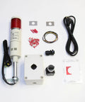 Andon LED Tower Light Kit Red 120V Stack Light with Flashing and Steady Modes Replaceable BA15S LED Bulbs and Accessories