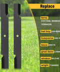 61 Inch Lawn Mower Blades Set For Scag Ferris Bad Boy Mowers Provide Clean Precise Cuts Replace 5020842S 15208425S 48111 481708 Beefy Pro Grade Replacement Blades