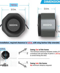 Diagram of Aegis Smart Door Lock With WiFi Gateway, showing dimensions and installation details for standard single-cylinder deadbolt.