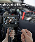 Ultra Slim 3.9mm Endoscope Camera With Light 1920P HD Borescope displaying car engine on 4.3 Inch IPS Screen