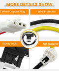 Stress Free Washer Lid Lock Switch Replacement For Whirlpool Kenmore Maytag And Amana Washers W11307244 connector details with ABS material.
