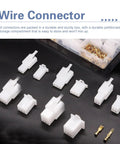432 Piece Automotive Electrical Wire Connector Kit with 2.8mm Terminals and Socket Plugs on Black Surface