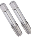 2 Pack HSS Thread Taps 1 8 28 High Hardness Metalworking Tools For Repair And Threading In Iron Steel Aluminum And Carbon Materials Durable Abrasion Resistant Heavy Duty Pro Grade Set For Industrial Grade Fast Cut, two taps shown