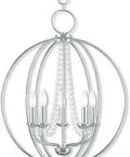 Arabella Five Light Chandelier In Polished Chrome Finish Modern Ceiling Pendant, 22 Inch Square, 28.25 Inch Height, Without Bulbs