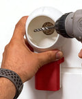 Using Dust Catcher Box For Drywall Holes Universal Compatibility With Most Drill Bits Mess Free Drilling for DIY projects