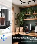 Sliding Pad For Single Serve Coffee Makers PB051 PB041 under espresso machine on kitchen counter