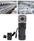 110V 200W AC Gear Motor With Variable Speed Controller next to industrial automation equipment, showcasing heavy duty steel gearbox.