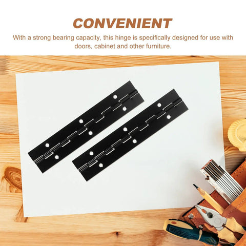 Beefy Heavy Duty Iron Piano Hinges 6 Inch With 0.04 Inch Blade Thickness For Cabinets Doors And Furniture Built To Last