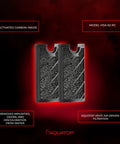 Replacement Carbon Cartridge 2 Pack for Venti VDA-02 03 04 filtration with model VDA-02-RC on red background