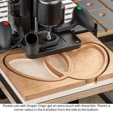 Heavy Duty Deep Reach Bowl Router Bits Set Kickin Clean Cuts With Solid Carbide Heads And Rigid 8mm Shanks for precise corner radius cuts.
