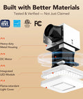 Diagram of Quiet 100 CFM Bathroom Exhaust Fan With Light, 1.5 Sones, 1500LM LED, 3CCT And Night Light components
