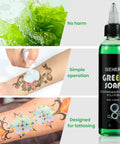 Ultra Concentrated Green Soap For Tats And Piercings With Foam Bottle 120ml 4OZ Clean Skin Gear Built For Safe Non Irritating Cleansing During Procedures And Aftercare, 120ml bottle