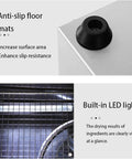 Anti-slip floor mats of Commercial Freeze Dryer And Electric Food Dehydrator for Fruits Vegetables Meat and Seafood, with built-in LED light.