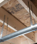 Galvanized Hanger Strap 28 Gauge Bagged Three Quarter Inch by 10 Feet For Quick No Fuss Pipe Hanging From Joists Or Rafters Durable Steel Support
