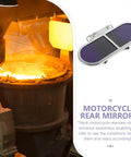 Heavy Duty Welding Protective Goggles With Quick Screw Clamp And Scratch Proof Lenses For Arc Cutting Grinding And Steelmaking in a workshop with molten metal.
