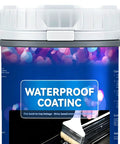Professional Grade Waterproof Sealant And Heavy Duty Concrete Caulk For Damp Walls Roof Seams And Brickwork in white plastic container.