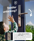 Smart Fingerprint Door Lock With Keypad For Front Door, Childproof Deadbolt To Prevent Escape, IC Card Access, 40 To 90 Mm