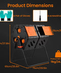 Double Chamber Rotating Compost Tumbler 170L Outdoor Bin With Elevated Base, Hands Free, Fast and Efficient Waste Conversion