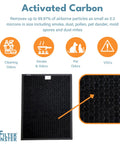Replacement Carbon Filter Set for Coway Airmega 400 and 400S Air Purifiers Activated Carbon Filtration to Fight Odors and VOCs 2 Pack