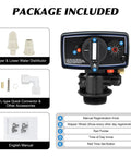 110V 12 Day Time Clock Control Valve With 3W Timer Backwash Head For Home Water Softener System Replacement package contents