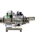Hassle Free Automatic Desktop Conveyor Round Bottle Labeler 110V Cranks Out 20 To 30 Pieces Per Minute with touchscreen controls.