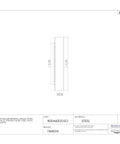 Rock Solid Heavy Duty Workhorse Tapered Roller Bearing Single Cone Straight Bore Steel design, side view with dimensions shown, 2.4375" ID, 0.8660" width.
