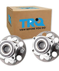 Rear Wheel Bearing And Hub Assembly Pair For 19-23 Toyota RAV4 All Wheel Drive, 20-23 Camry AWD, next to TRQ packaging