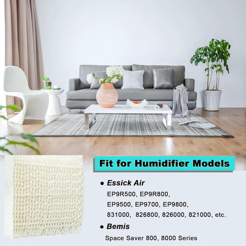 Cozy living room with 1043 Humidifier Wick Filter Replacement That Fits Essick Air AIRCARE and Bemis models shown enhanced