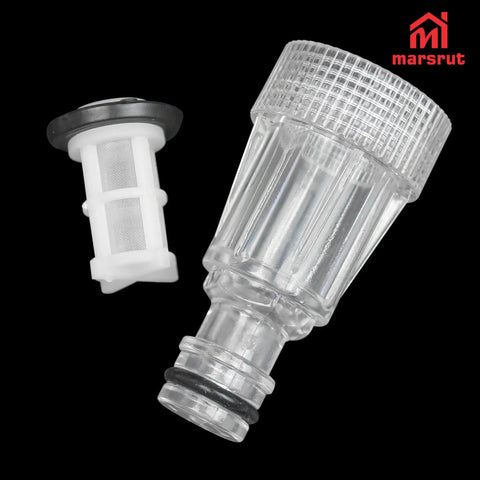 5 Pack 3/4 Inch Pressure Washer Parts Kit for 20V Max Cordless Washers Water Inlet Filter Connectors visible against black background