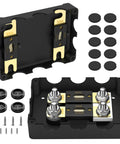 Beefy Heavy Duty Dual Fuse Holder Kit With 300A And Up To 1000A Capacity Waterproof Marine Grade for Cars Trucks Boats and RVs