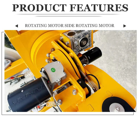 Close-up of rotating motor on Industrial Electric Glass Lifter Offering Hardcore Vacuum Suction Grips And Multi Cup Handles.
