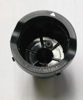 Top view of Replacement K Cup Pod Holder with Exit Needle for coffee makers, black plastic design.