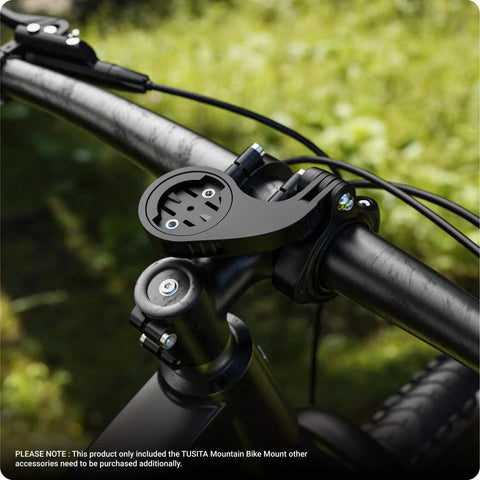 Edge Mountain Bike Mount For Garmin GPS Computers Rock Solid Bar Mount That Keeps Your Device Locked In Fits 25.4mm And 31.8mm