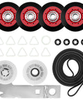 All In One Dryer Repair Kit For Maytag Bravos XL And Whirlpool Duet Includes 661570V Belt W10837240 Idler Pulleys Replaces 4392067