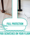 1.5 Inch Round Outdoor Furniture Feet Protectors For Wrought Iron Chairs And Tables 24 Pack Black Non Marking Floor Protectors Patio Glides To Keep Your Floors Scratch Free On Decks Stone Concrete And Indoor Floors.