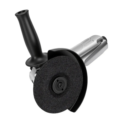 5 Inch Pneumatic Angle Grinder Polisher 11000 RPM Air Tool with black handle and disc for cutting and polishing