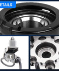 Close-up of Front Wheel Bearing And Hub Assembly Fits Chevy Colorado 2004 2008 And GMC Canyon 2004 2008 Front Left 4WD