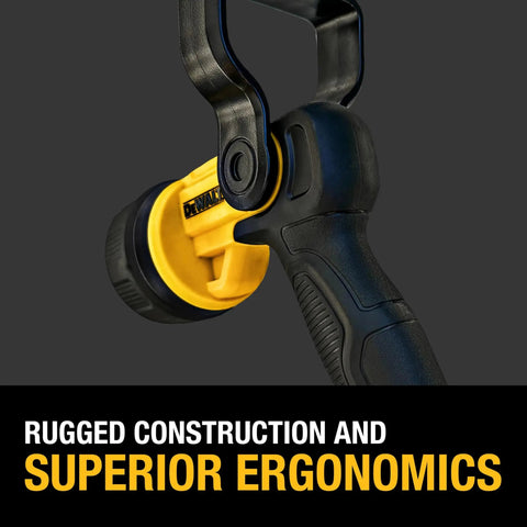 Close-up of Heavy Duty Hydro Cannon Nozzle handle, showcasing rugged construction and superior ergonomics for effective use.
