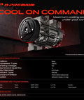 Heavy Duty AC Compressor Assembly With Clutch And PreFilled PAG46 Oil Boss Four Groove Pulley Built Tough Fits Toyota Yaris 1 5L 2007 2012 close-up view