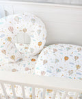 Mom Approved Ultra Soft Nursing Pillow Cover For Breastfeeding Pillows, Stretchy Removable Slipcover, Hot Air Balloon Print