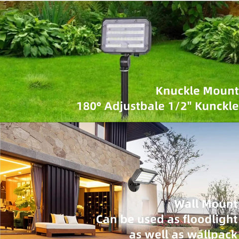 150W Outdoor LED Flood Light With One-Half Inch Knuckle Mount And Plate Included, 21000 Lumens, 5000K Daylight in garden and wall mount