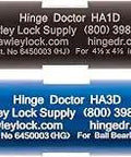 Close-up of two Hinge Doctor tools from Notched Hinge Repair Kit For Commercial Doors With Two Essential Tools Updated Dual Adjustment