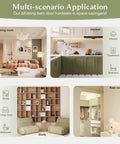 Living room, kitchen, study, and closet interiors showcasing bi-fold barn door versatility in modern spaces