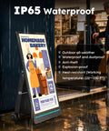 Take Your Business On The Road With This 55 Inch Outdoor Mobile Digital Signage Display IP65 Waterproof Advertising Kiosk with bakery sign.