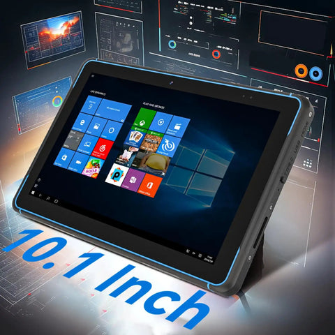 10.1 Inch Rugged Windows 11 Tablet IP68 Waterproof And Drop Resistant With 16Gb Ram 128Gb Storage 10000Mah Battery And Built In Barcode Scanner on display with Windows interface