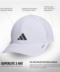 Go To Men's Superlite Hat Ultra Lightweight Moisture Wicking Cap With Low Profile Crown And Superior Airflow Made From Recycled Materials