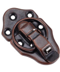 Vintage Iron Toggle Hasp Lock For Jewelry Boxes Suitcases Chests And Tool Boxes 68mm X 38mm With Screws Easy Install Rustic Hardware